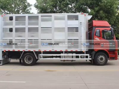 FAW 46 CBM Livestock Transport Truck Running