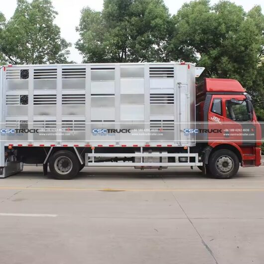 FAW 46 CBM Livestock Transport Truck Running