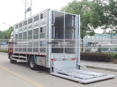 FAW 46 CBM Livestock Transport Truck Working