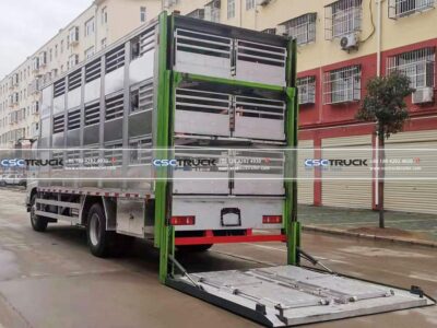 DONGFENG 7 Meter Livestock Animal Transportation Truck Side Back