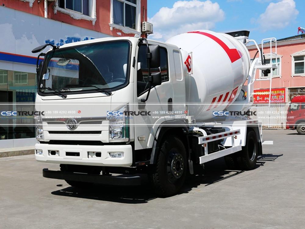 Dayun 3 CBM Construction Mixer Truck Side Dayun 3 CBM Construction Mixer Truck Side