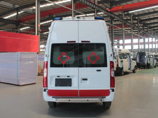 Ford First Aid Transport Ambulance Back Side