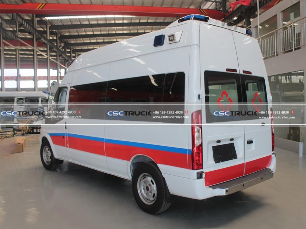 Ford First Aid Transport Ambulance Back