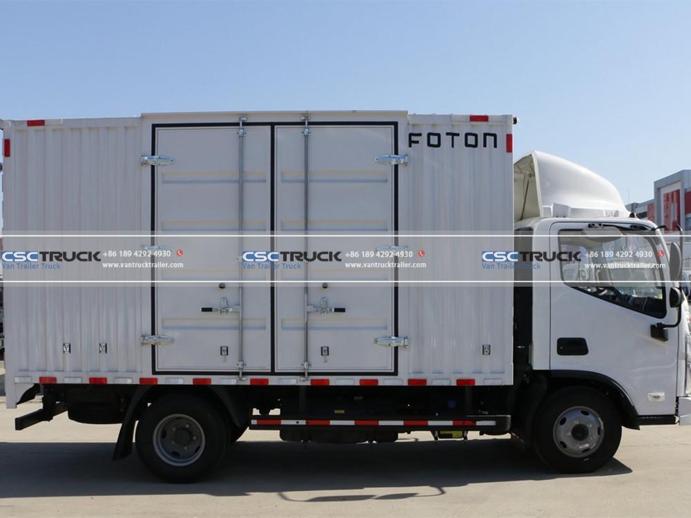 Foton 18 CBM Dry Van Cargo Truck Body View