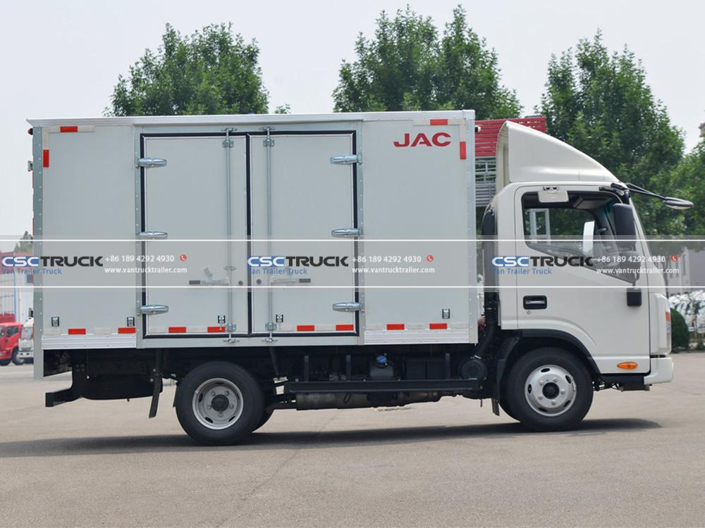 JAC 4 Meter Cargo Dry Van Truck Upper Body
