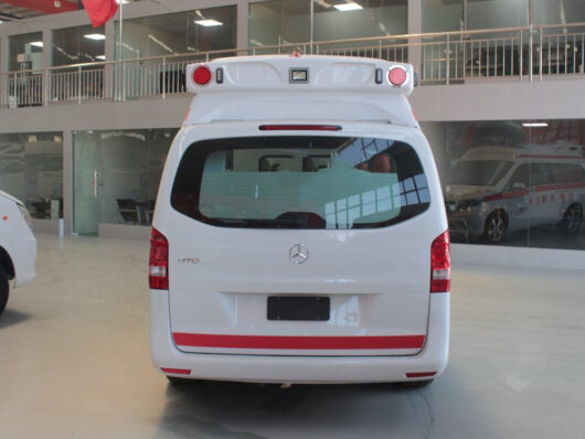 Mercedes Benz Patient Transport Medical Rescue Van Ambulance Back View