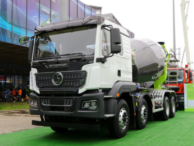 Shacman 8 CBM Concrete Mixer Transport Truck Tractor View