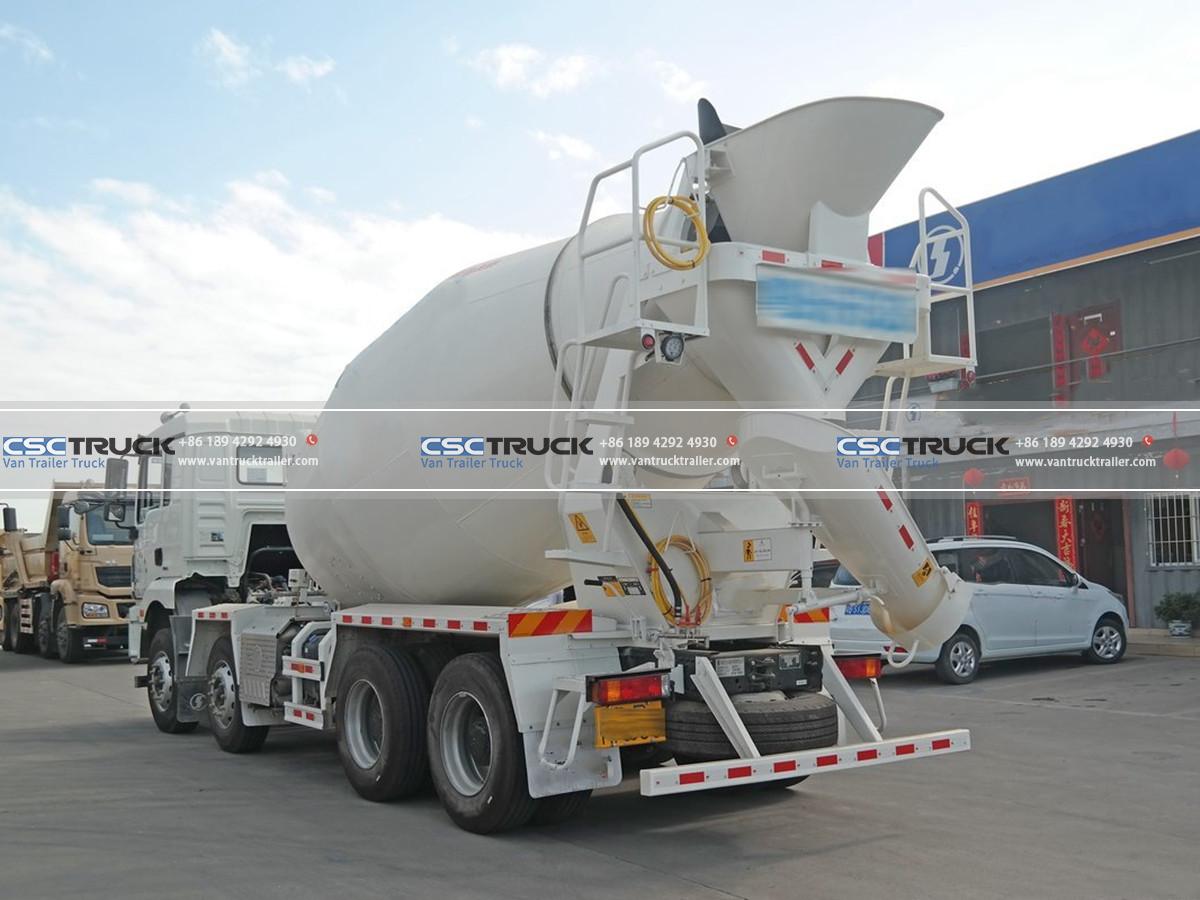 Shacman 8 CBM Concrete Mixer Truck Back