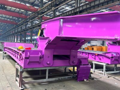 80T Hydraulic Gooseneck Detachable Lowboy Trailer