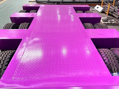 80T Hydraulic Gooseneck Detachable Lowboy Trailer